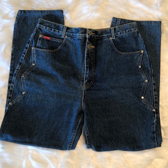 Denim - Vintage lawman high waisted jeans
